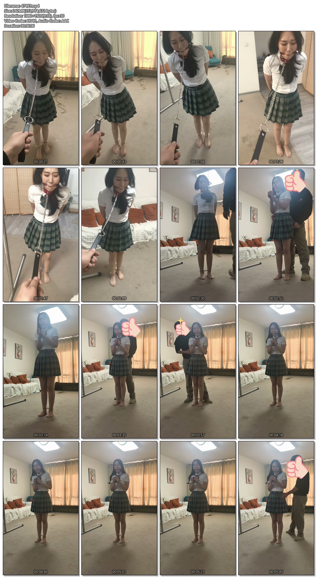 47497----【小兔奶糖】约拍第二弹 琪琪手铐锁脚行走.jpg