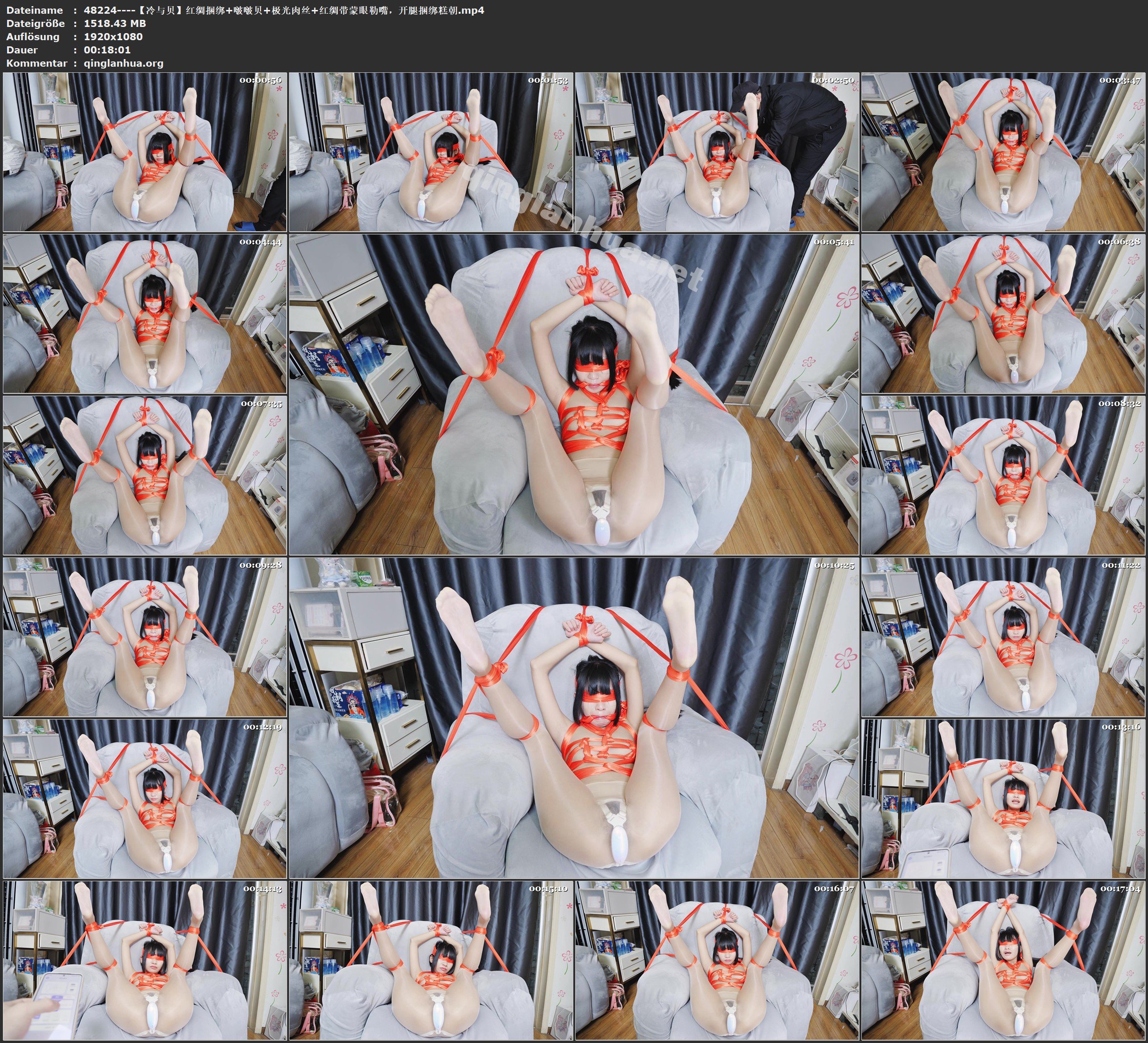 48224----【冷与贝】红绸捆绑 啵啵贝 极光肉丝 红绸带蒙眼勒嘴，开腿捆绑糕朝.jpg