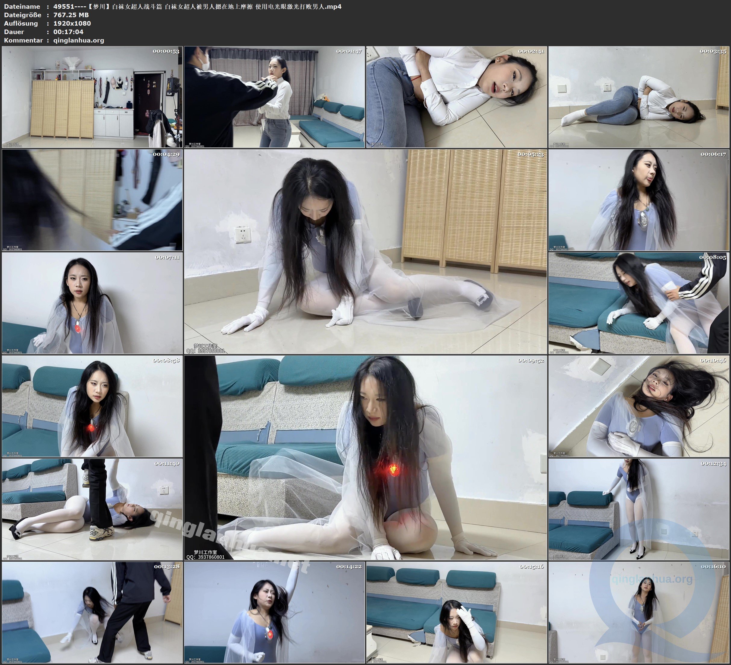 49551----【梦川】白袜女超人战斗篇 白袜女超人被男人摁在地上摩擦 使用电光眼激光打败男人.jpg