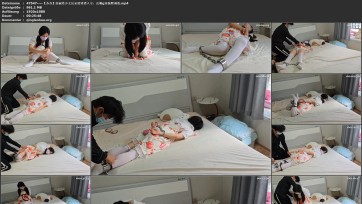 【苏苏】洛丽塔少女居家镣铐遭入室，皮鞭g塞跪爬调教