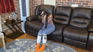 【JS】【流星客】【双胞胎-妹妹】欧式直臂捆绑放置/抚摸/瑜伽服/棉袜