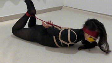 【禾一原创】调教+放置+拘束+挣扎+四马+黑丝+绕痒