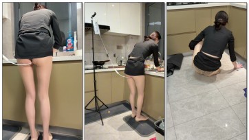 【眼眸出品】《灌肠洗碗+擦地115》