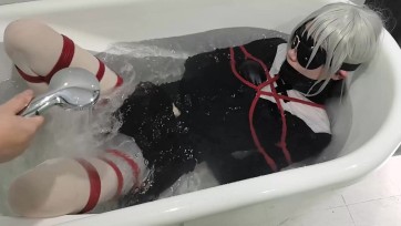 【里希ericy】浴缸紧缚，淹水放置，玩具调教