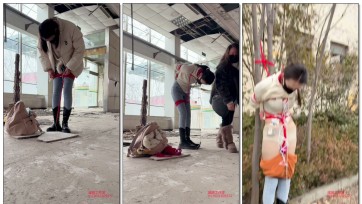 【媚娘工作室】户外调教’24小时放置凌辱