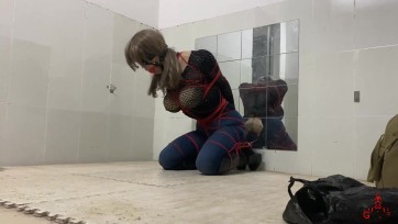 【CD伪娘小诡的自缚】牛仔裤的破洞恰到好处♥♥♥