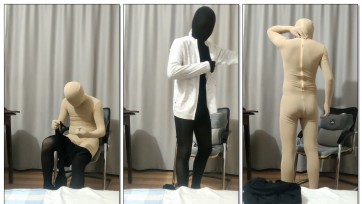 【小尘-zentai】多层透明全包紧身衣换装 下部
