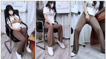 【栗栗子原创】《被命令的女销售员 07》 强高、OL、快乐棒、失禁、瑜伽裤