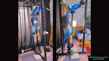 【时生】镜流cos，胯下罚站，电击，脚尖点地，手铐脚铐拘束
