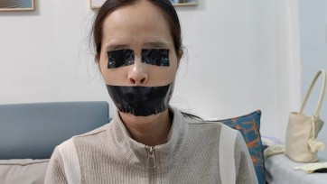 【童年哥Sam】封眼+封堵嘴(封堵+撕解过程）