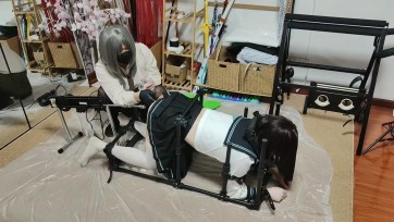 【球球工作室】希儿的拘束架炮机初体验