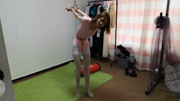 【随心原创】小学妹媛媛 白丝体操服 金属与皮革调叫