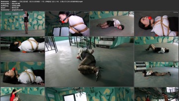 【胜景影视】《废弃房的调教》 中集 女M被戴上超大口球，在楼房里受到各种捆绑调教