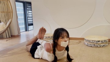 【奥特曼】绳艺日常：新认识的小娜妹妹，初次体验被绑，挣扎到崩溃
