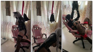 【灵宁】伪娘宁宁的足口练习 PJ调教