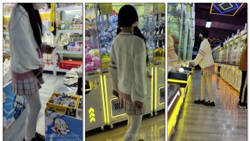 【栗栗子原创】《被欺凌的乖乖女班长 03》 户外强高、电玩城调教、快乐蛋、遥控、JK、双马尾、胸缚、反复强高