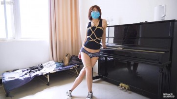 【鲁R绳艺】和老婆的一次小小练习 气的老婆裙子都脱了