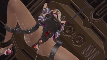 【3D动画】黑丝过膝袜机甲少女 机械调教 瘙痒 口器 挠痒 ZDB 蒙眼 强制站立 座椅 吊缚 电击