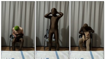 【小尘-zentai】穿多层全包紧身衣 上部